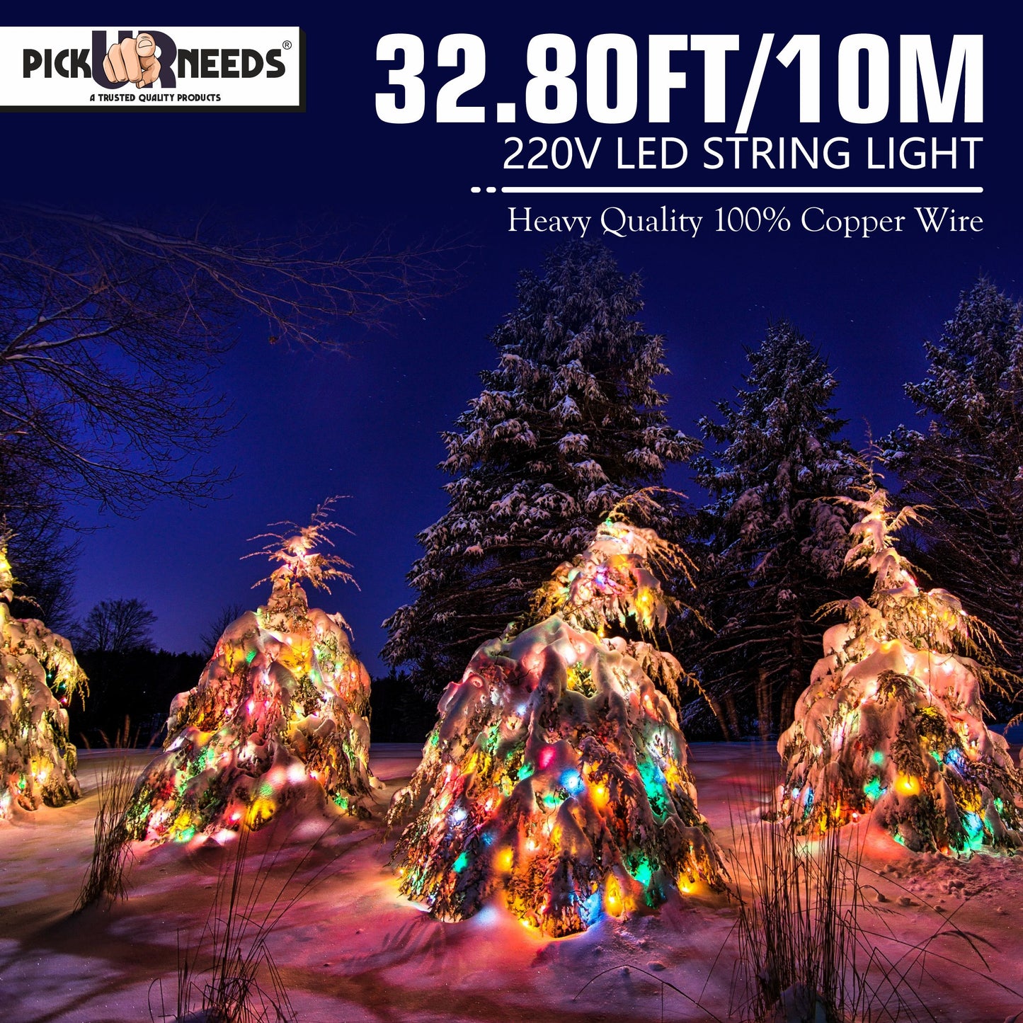 Pick Ur Needs 24 LEDs 10 m Multicolor Color Changing String Rice Lights  (Pack of 6)