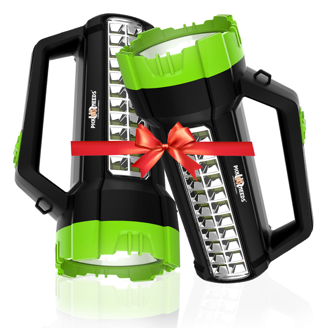 Pick Ur Needs Rechargeable 75W+22SMD Emergency LED Long Range Waterproof Torch Light With 5 hrs Torch Emergency Light