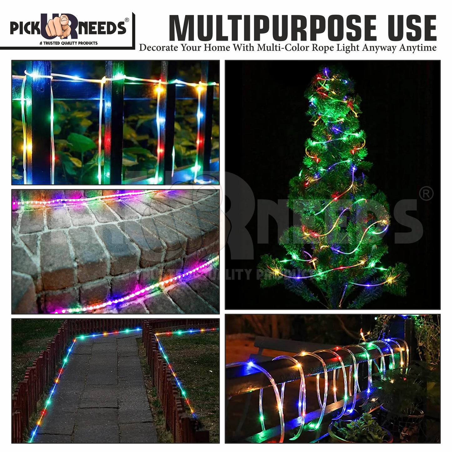 Pick Ur Needs Festival Light / 1200 LEDs 10 m Multicolor Steady Strip Lights / Decoration Lights