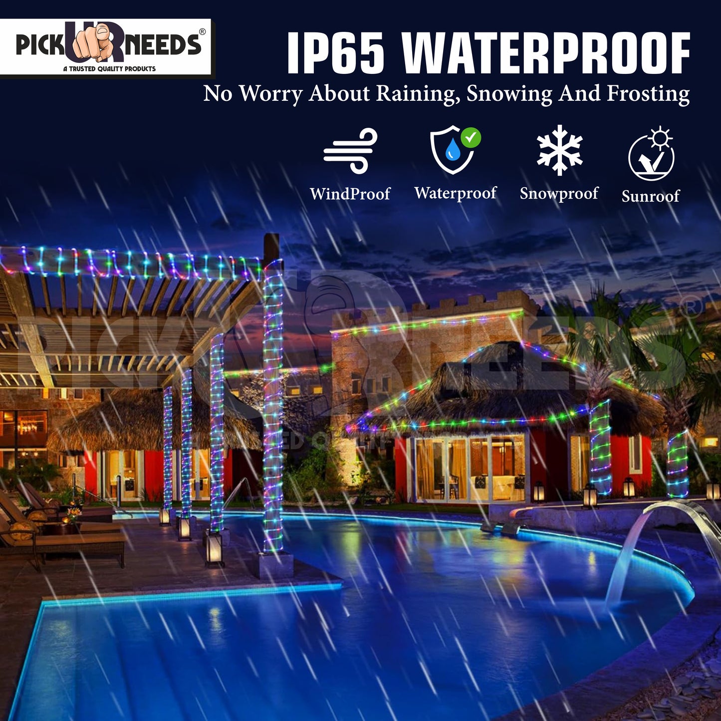 Pick Ur Needs Festival Light / 1200 LEDs 10 m Multicolor Steady Strip Lights / Decoration Lights