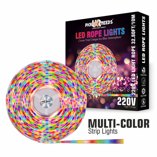 Pick Ur Needs 1200 LEDs 5 m Multicolor Steady Strip Rice Lights  (Pack of 1)