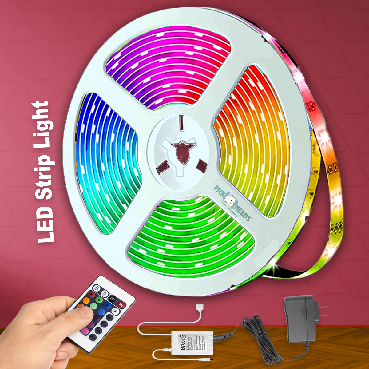 Pick Ur Needs 54s LED Multicolor Strip Light for Home Decoration With Color Changing Remote Light Strip (Pack of 2)