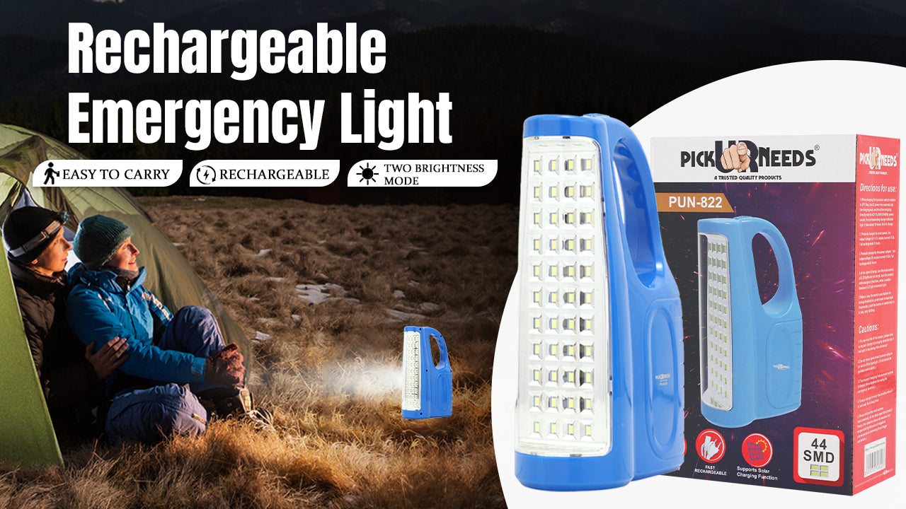 Pick Ur Needs Rechargeable Home Emergency LED lamp 44 Led Chargeable Home 10 hrs Lantern Emergency Light