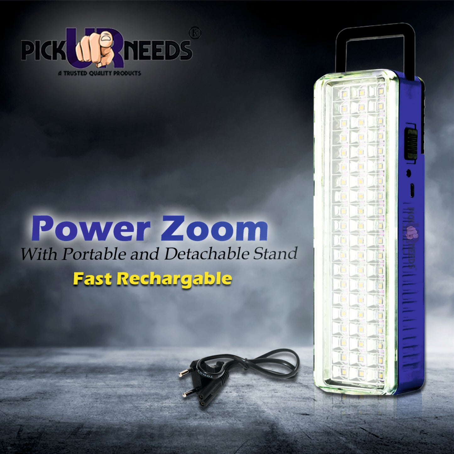 Pick Ur Needs Home Emergency Rechargeable Bright 42 SMD Floor Lantern LED Light 6 hrs Flood Lamp Emergency Light