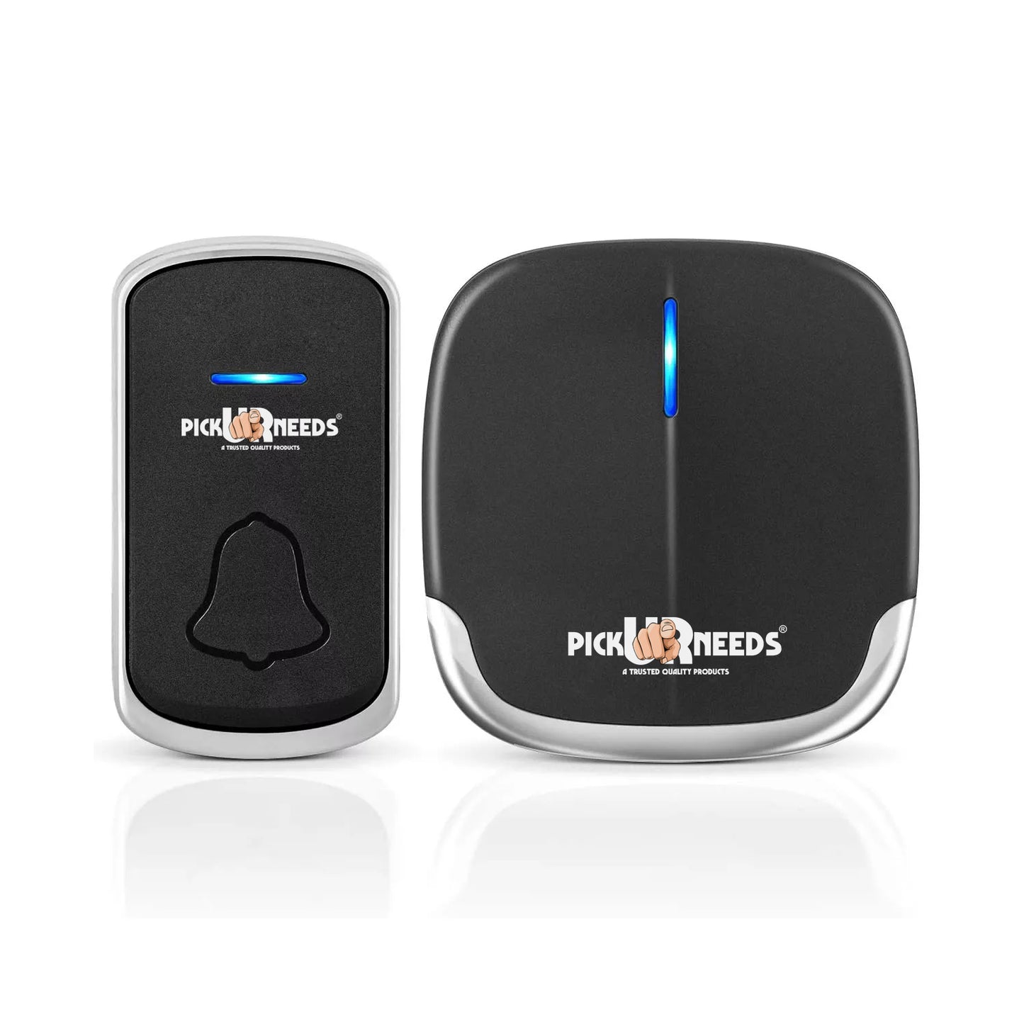 Pick Ur Needs Long Range Wireless Doorbell Easy Adjustable Ringtones with 300m Range, 36 Tunes, Led Indicator, 4 Volume Levels
