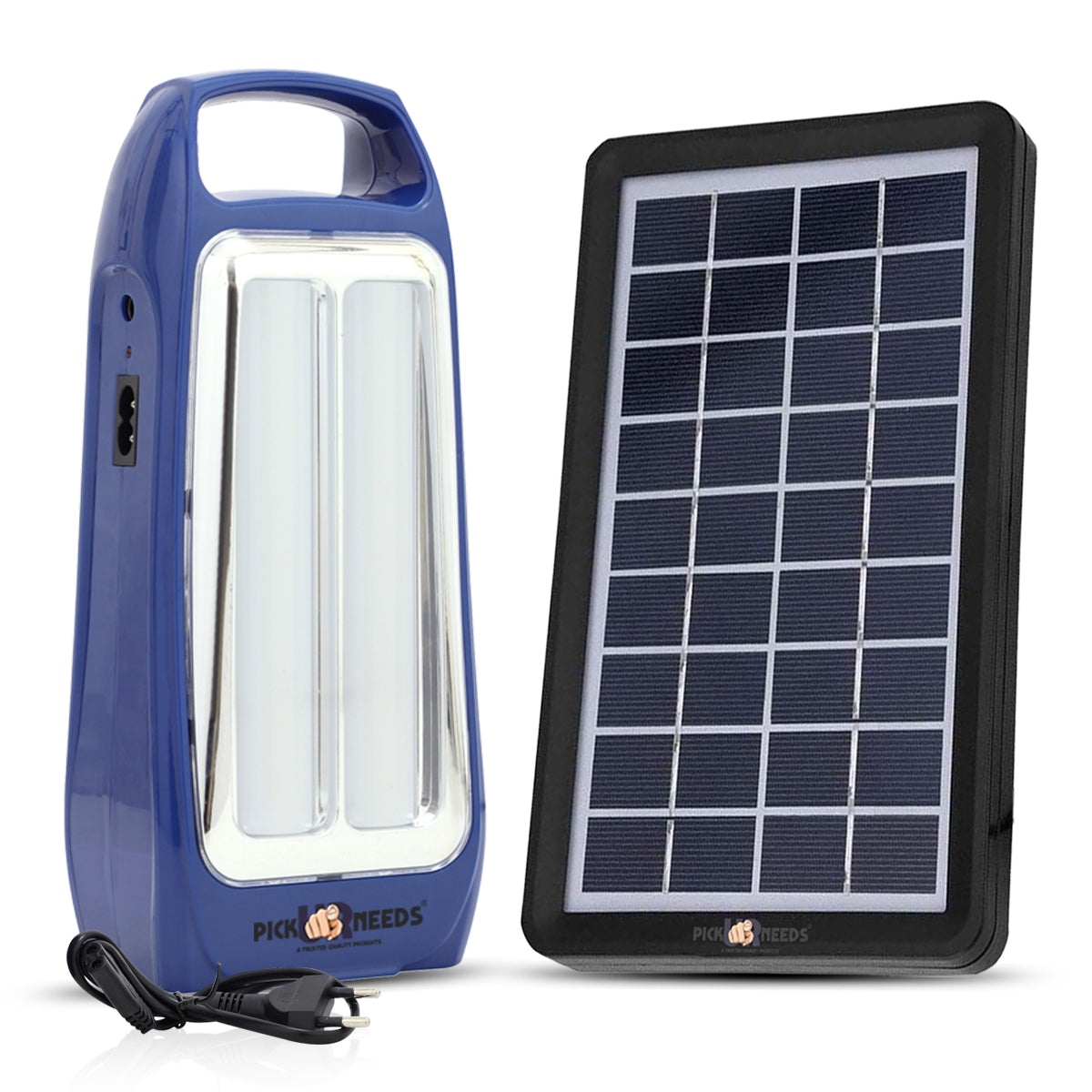 Pick Ur Needs Rechargeable 2 Tube LED Lantern Lamp Home Emergency Light with Eco Friendly Solar Panel