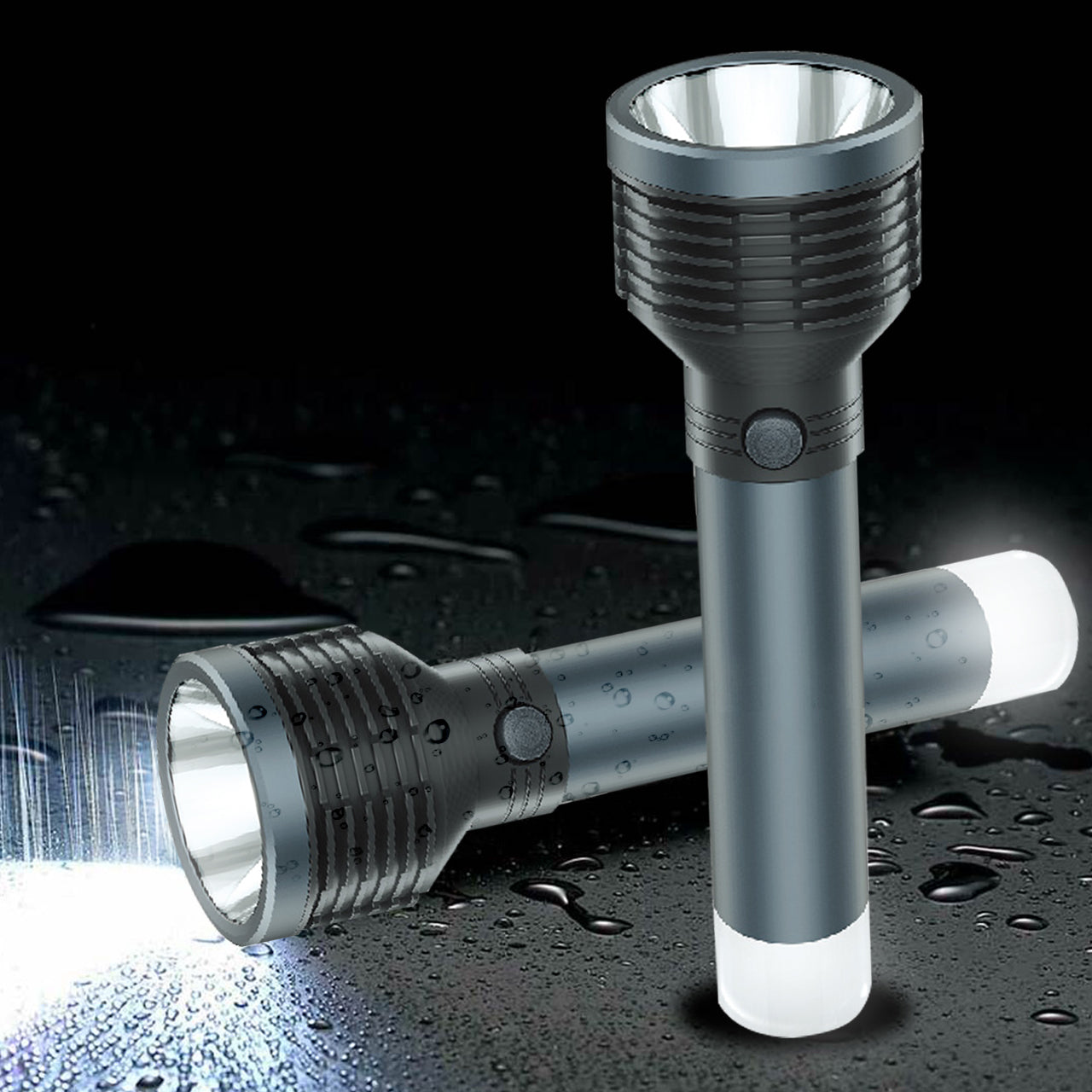 Pick Ur Needs Rechargeable Long Range Small Search Torch Light With Aluminium Body