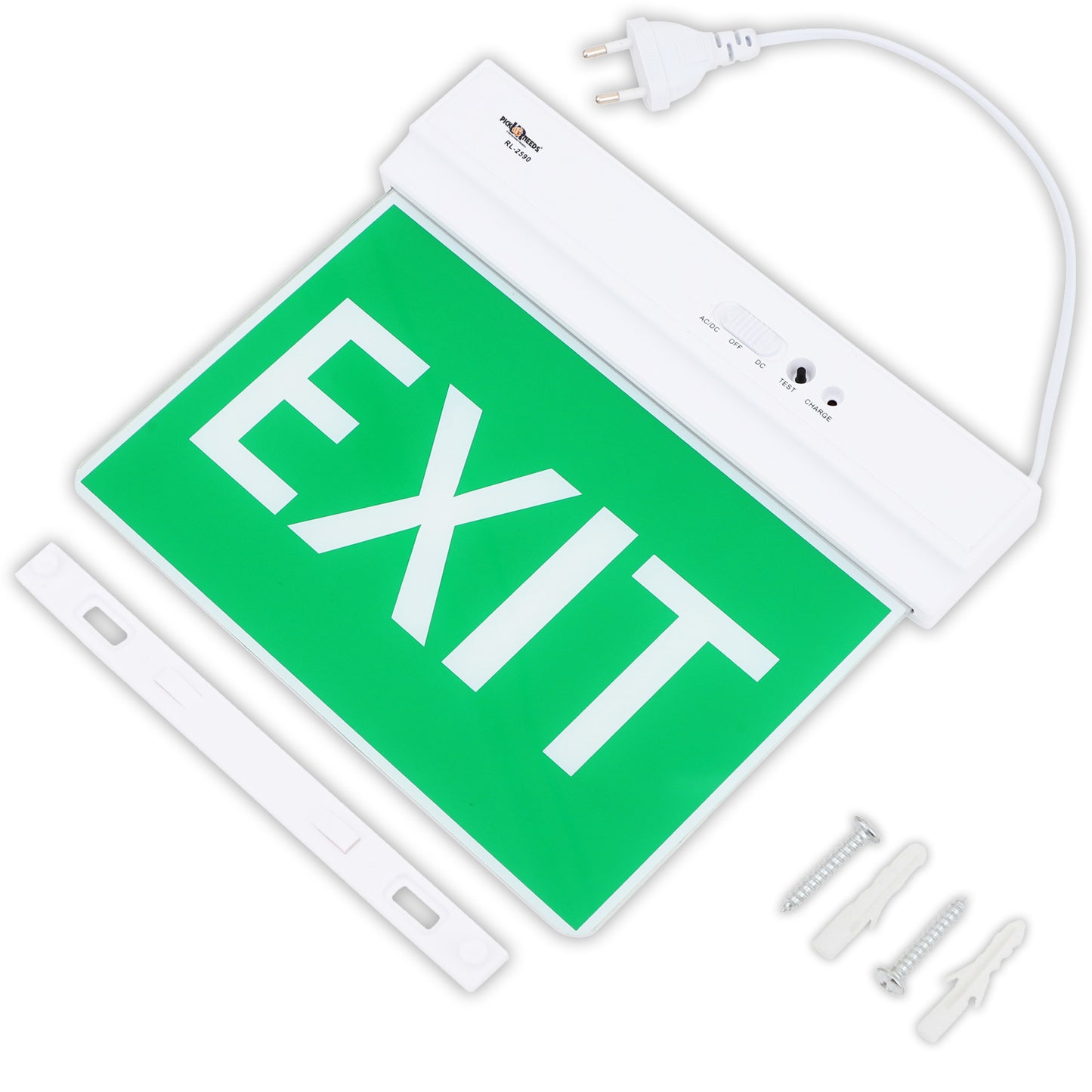 Pick Ur Needs Rechargeable Ceiling Mount Emergency LED Exit Indicate Light Sign With Lithium Battery