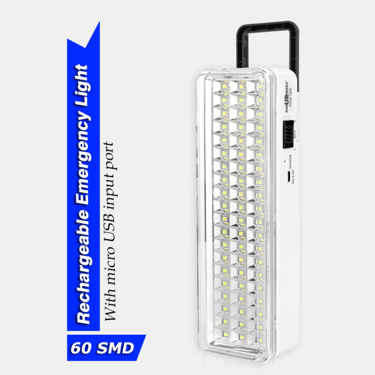 Pick Ur Needs High Quality 60 SMD LED Light with Android Charging Rechargeable Emergency Light