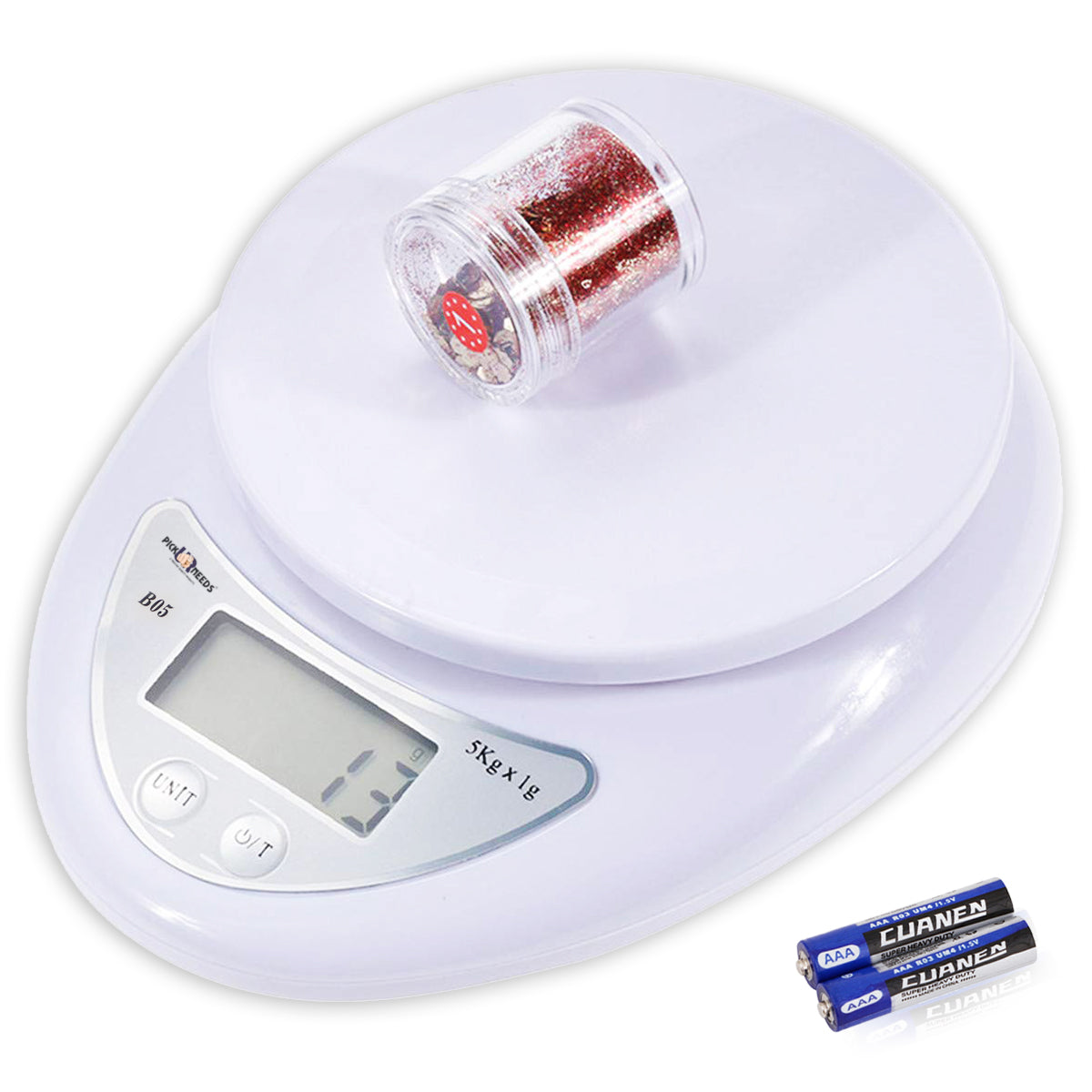 Pick Ur Needs Electronic Digital Kitchen Food Scale Multifunction Weight Scale with Removable Bowl | Lightweight and Durable Design