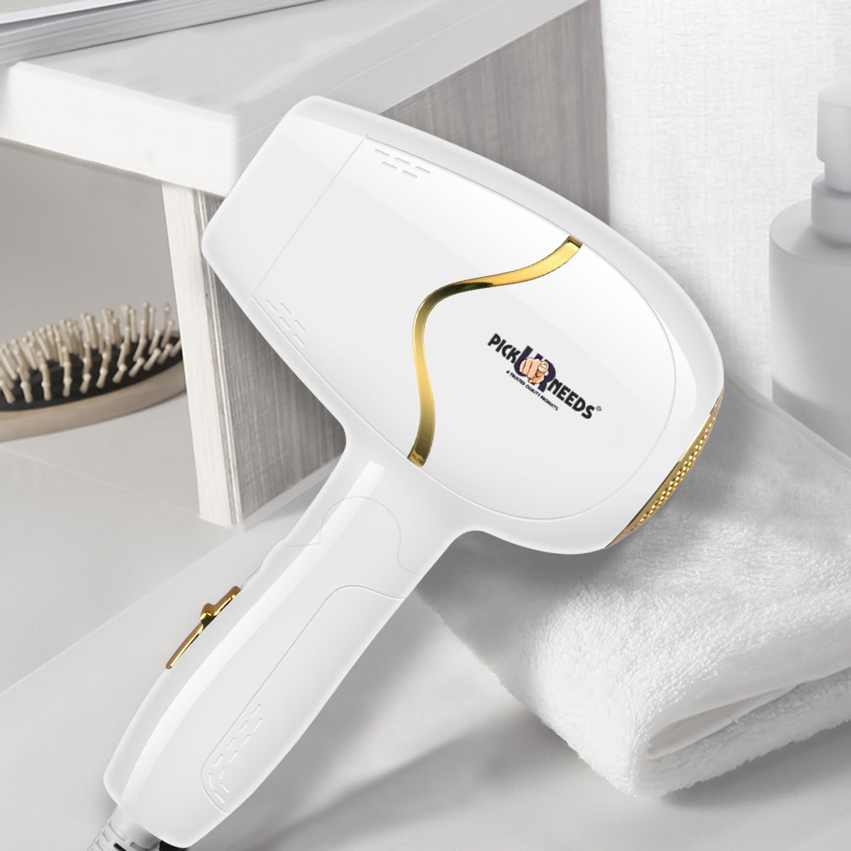 Pick Ur Needs 3500W Compact Portable Mini Professional Portable Hair Dryer with Foldable Handle