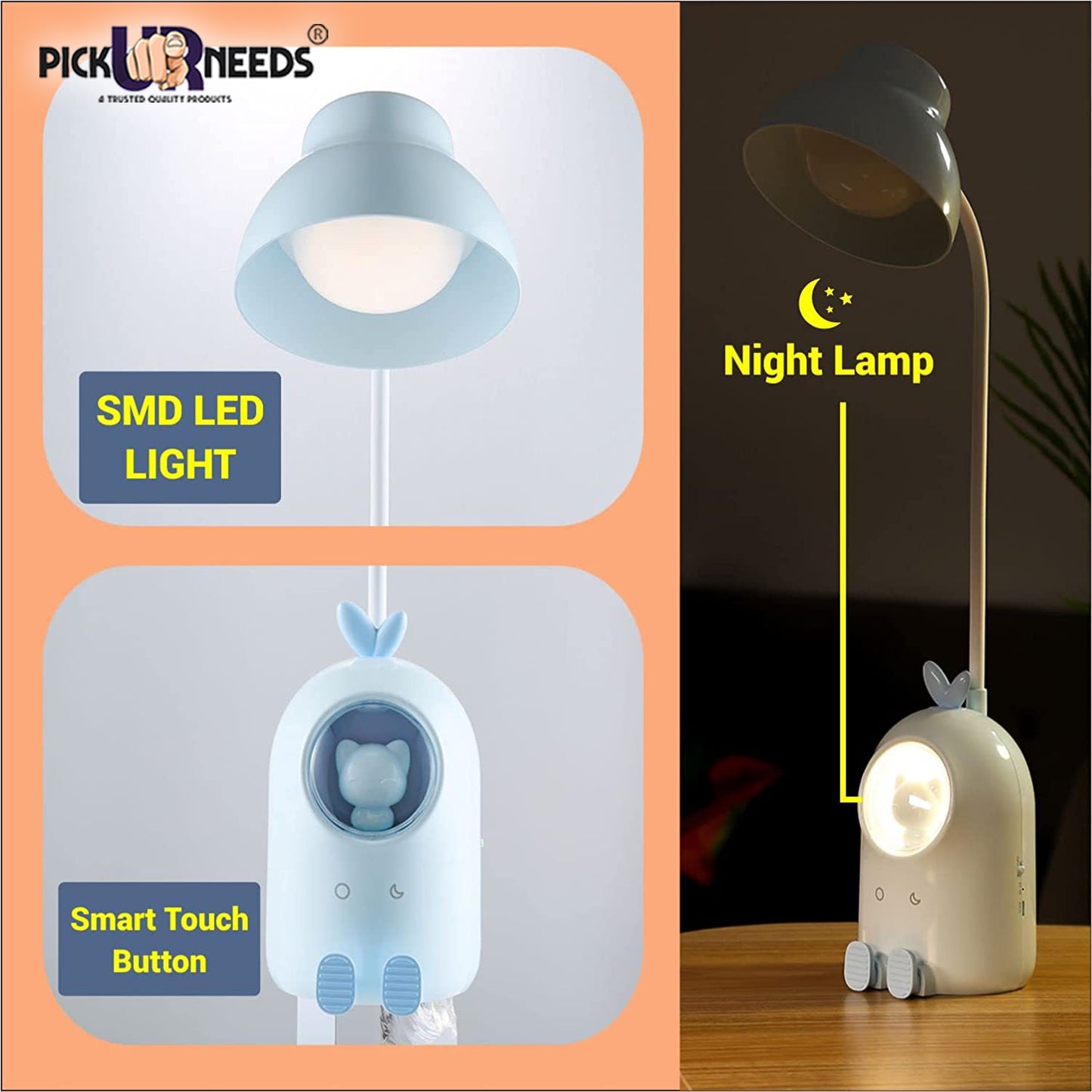 Pick Ur Needs Rechargeable Led Desk Lamp Eye Protection Flexible Study Table Lamp For Student