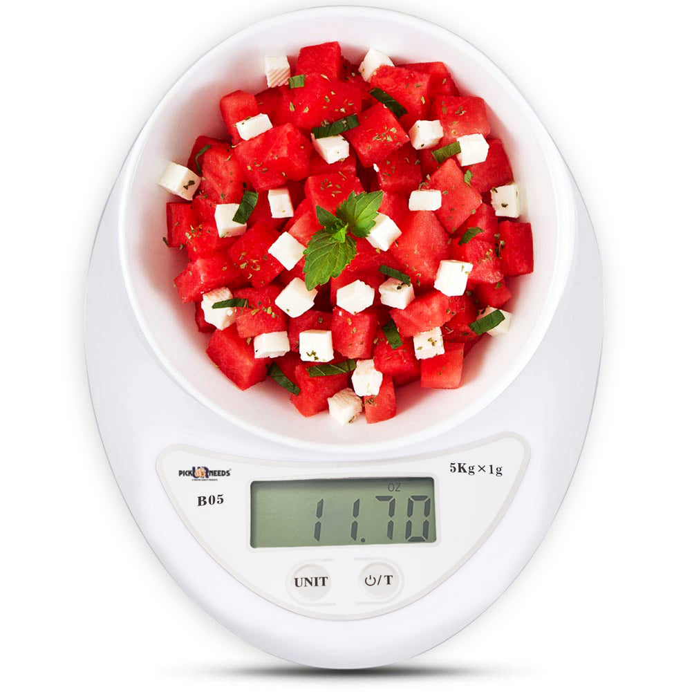 Pick Ur Needs Electronic Digital Kitchen Food Scale Multifunction Weight Scale with Removable Bowl | Lightweight and Durable Design