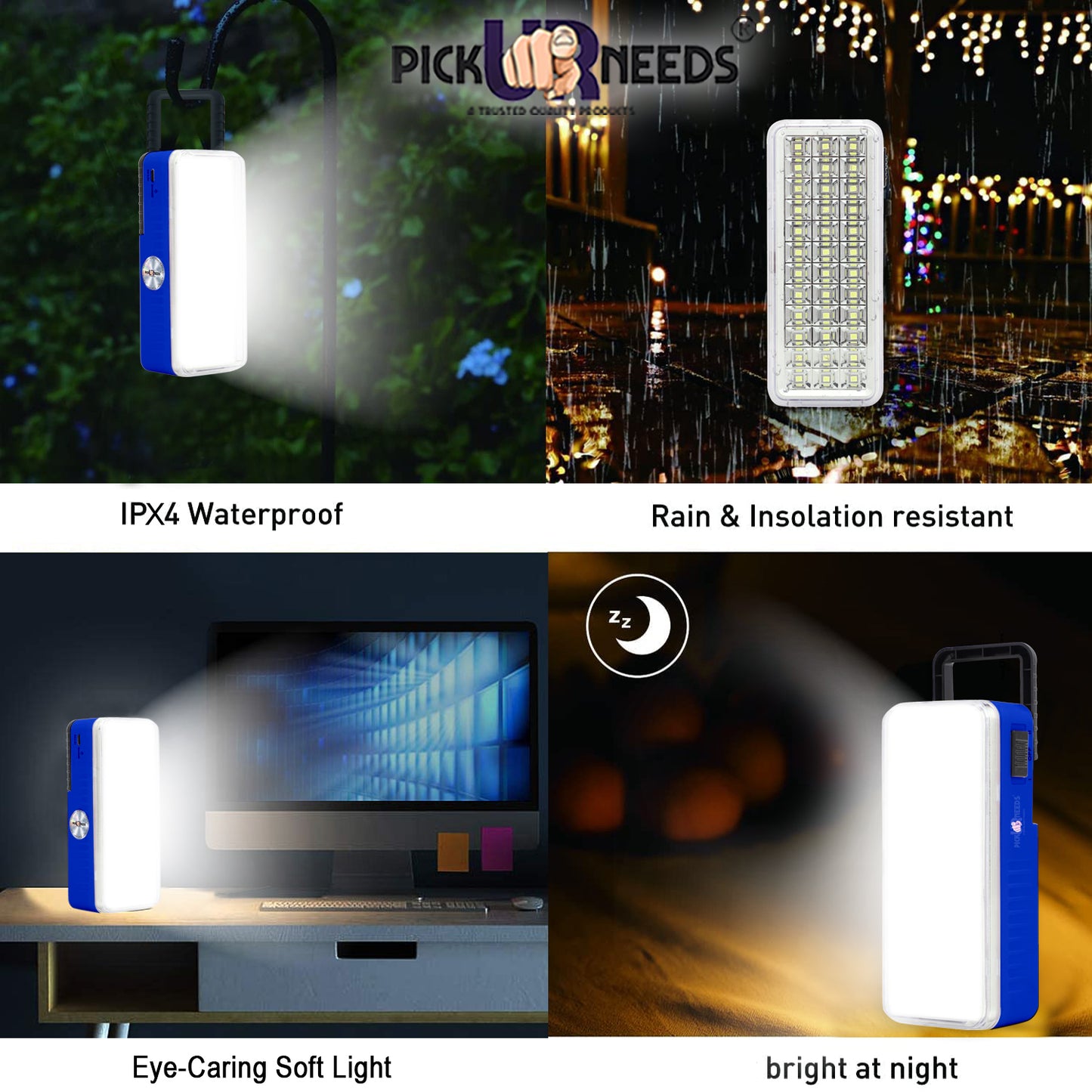 Pick Ur Needs High-Bright 36 LED with Rechargeable Emergency Floor Lantern Lamp Light