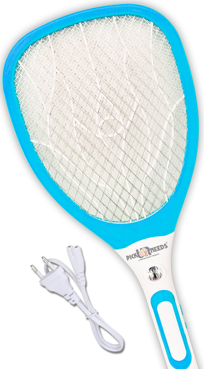 Pick Ur Needs Best High Range Mosquito Racket/Bat Fly Swatter with Torch with Wire Charging(Multicolor)