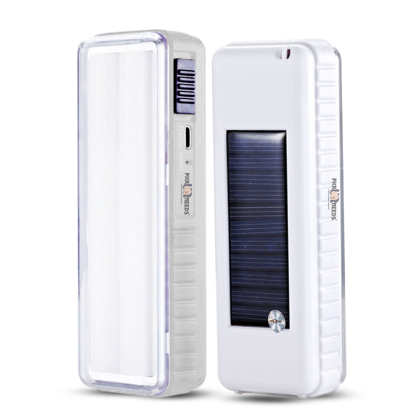 Pick Ur Needs Solar Emergency Rechargeable Mini Home Lantern Light (2 Tube) With Lithium Battery