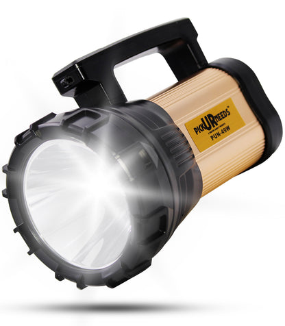 Pick Ur Needs Emergency Rechargeable Search Torch Light Prime Metal 100W Long Range Distance High Power With Power Bank
