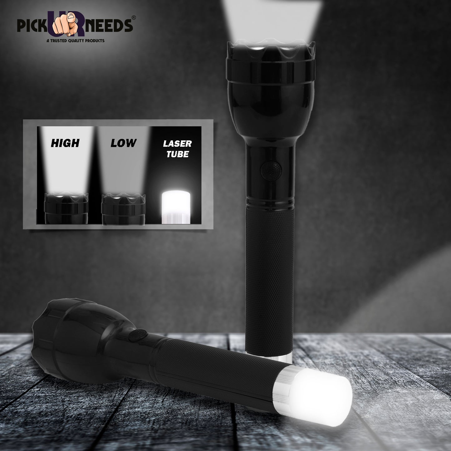Pick Ur Needs Rechargeable 50W+ 30W LED Search Light Long Range Torch High Power for Home Emergency Light