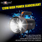 Pick Ur Needs Emergency with Multi-Functional Long Range Search Rechargeable Handheld Light Blinker Torch, 120W, 9000mAh Lithium Battery (Black)