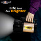 Pick Ur Needs Emergency Rechargeable Search Torch Light Prime Metal 100W Long Range Distance High Power With Power Bank