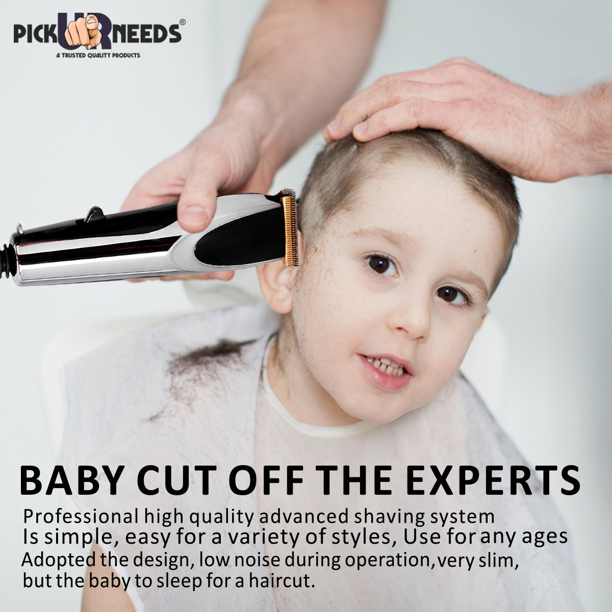 Pick Ur Needs Professional Hair Clipper Advanced shaving System Runtime: 120 min Trimmer for Men