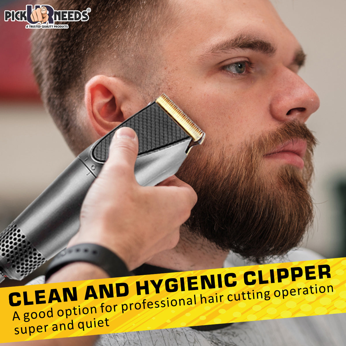 Pick Ur Needs Professional High Quality Hair Clipper Advanced Shaving System Runtime: 120 min Trimmer for Men