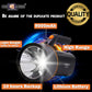 Pick Ur Needs Emergency with Multi-Functional Long Range Search Rechargeable Handheld Light Blinker Torch, 120W, 9000mAh Lithium Battery (Black)