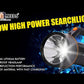 Pick Ur Needs Emergency with Multi-Functional Long Range Search Rechargeable Handheld Light Blinker Torch, 120W, 9000mAh Lithium Battery (Black)