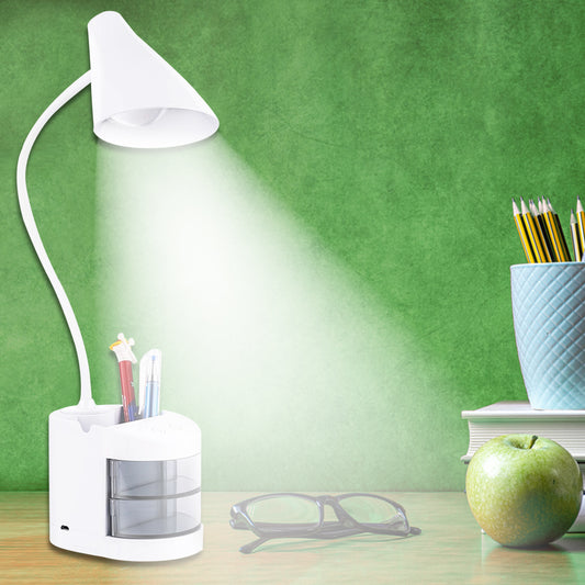 Pick Ur Needs Rechargeable LED Eye-Caring Table Desk Lamp/Study Lamp With USB Charging Cable